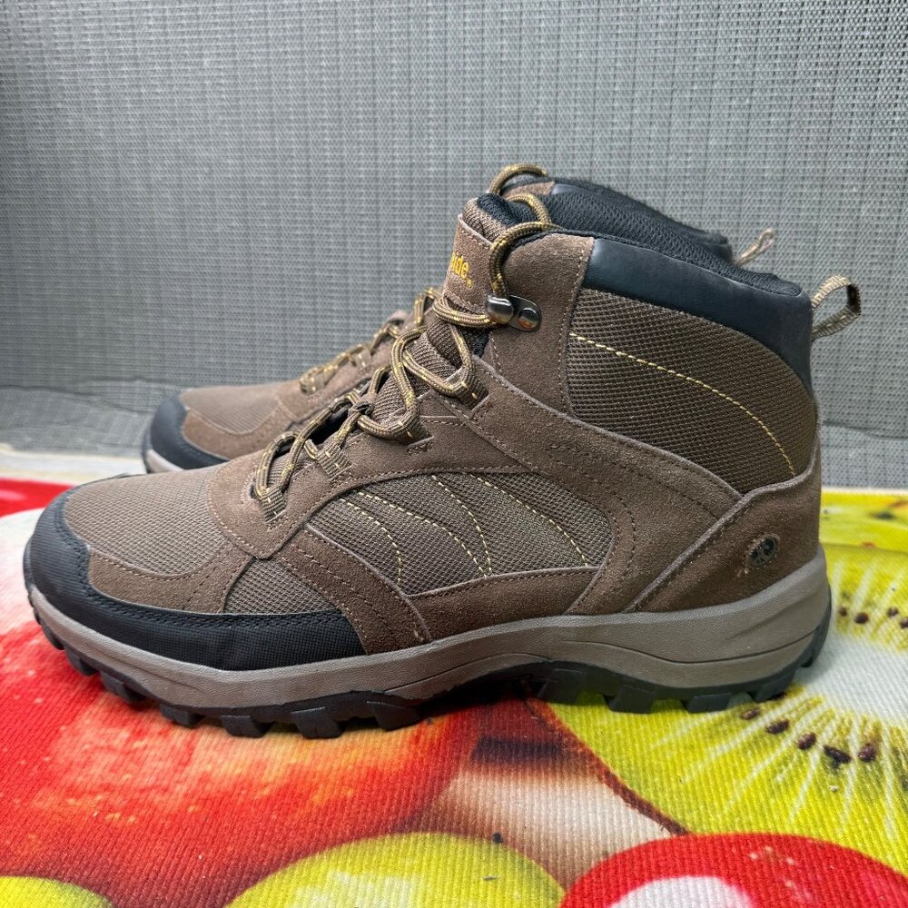Northside Mens Size 12 Brown Mid Waterproof Hiking Boots Suede Upper